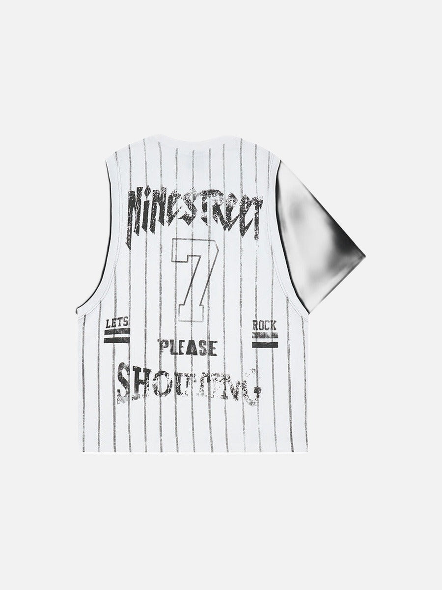 DAXUEN Layered short-sleeve t-shirt with sleeveless vest