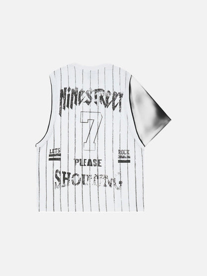 DAXUEN Layered short-sleeve t-shirt with sleeveless vest