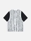 DAXUEN Layered short-sleeved t-shirt with vest overlay