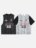 DAXUEN Layered short-sleeved t-shirt with vest overlay