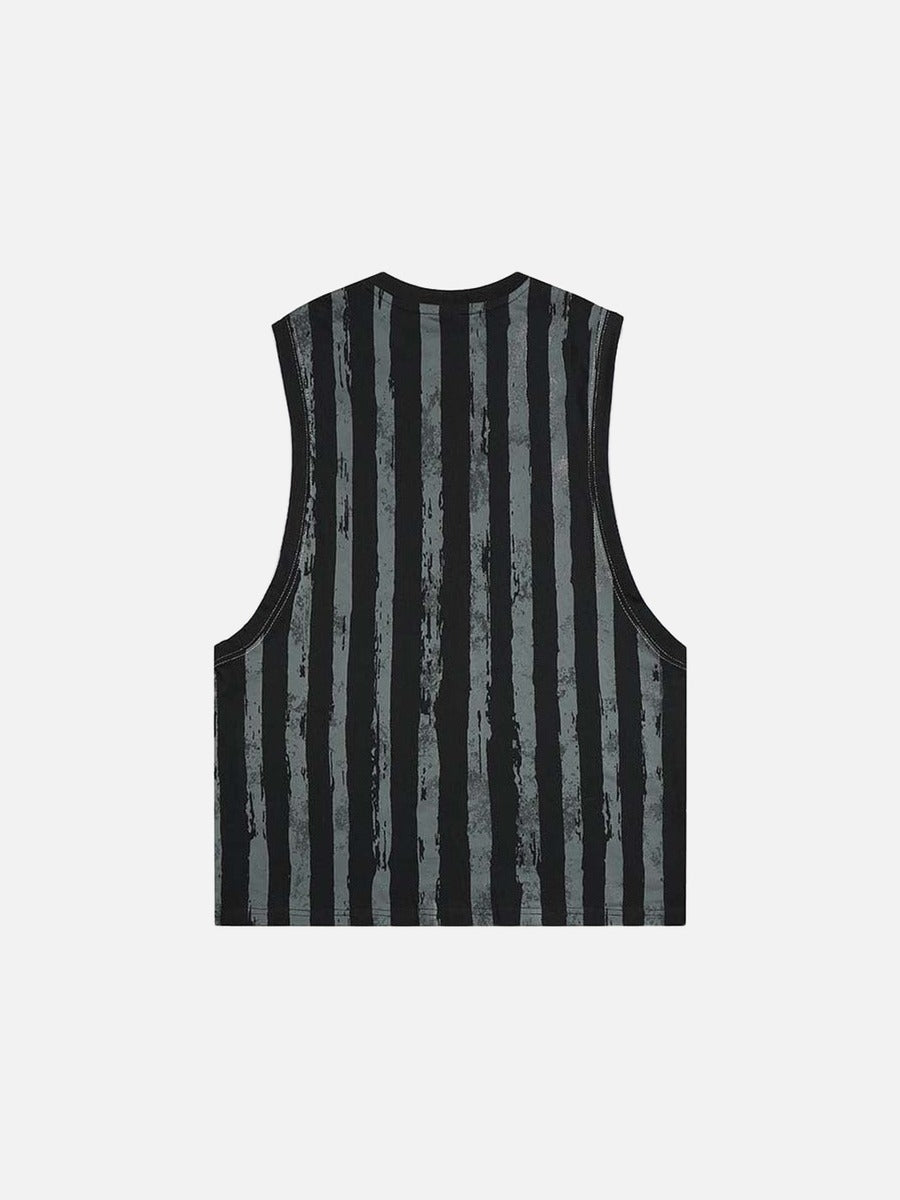 DAXUEN Layered short-sleeved t-shirt with vest overlay