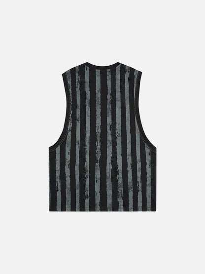 DAXUEN Layered short-sleeved t-shirt with vest overlay
