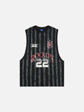 DAXUEN Layered short-sleeved t-shirt with vest overlay
