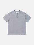 Layered Henley with Contrasting Trim T-Shirt