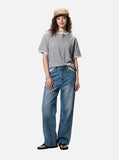 DAXUEN heather grey layered henley with contrasting trim t-shirt