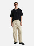 DAXUEN heather grey layered henley with contrasting trim t-shirt