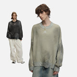 DAXUEN Layered long-sleeve graphic t-shirt with plaid sleeves