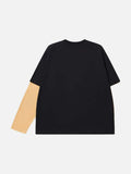 DAXUEN Men's long sleeve crew neck t-shirt with graphic print