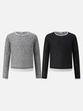 DAXUEN Layered look long sleeve crew neck top
