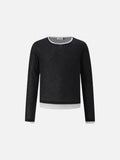 DAXUEN Layered look long sleeve crew neck top