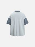 DAXUEN Layered look short-sleeved top with graphic print