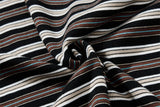 DAXUEN layered striped henley graphic tee