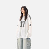 DAXUEN Oversized Number 07 Mesh Match Jersey