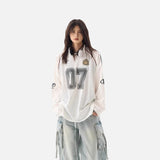 DAXUEN Oversized Number 07 Mesh Match Jersey