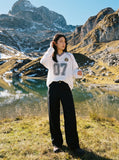 DAXUEN Oversized Number 07 Mesh Match Jersey