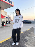 DAXUEN Oversized Number 07 Mesh Match Jersey