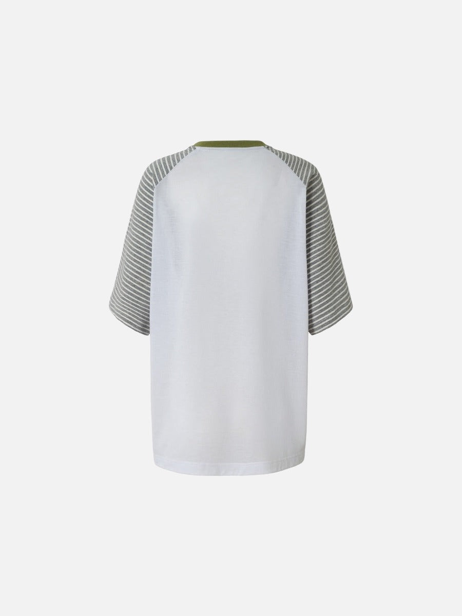 DAXUEN Oversized short-sleeved T-shirt with cat graphic