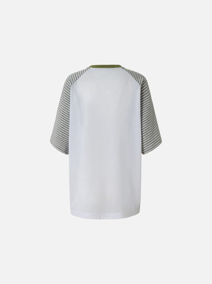 DAXUEN Oversized short-sleeved T-shirt with cat graphic