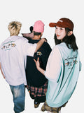 DAXUEN Oversized Back-Print Dog Graphic Tee
