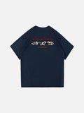 DAXUEN Oversized Back-Print Dog Graphic Tee