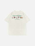 Oversized Back-Print Dog Graphic Tee