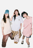 DAXUEN Oversized Back-Print Dog Graphic Tee