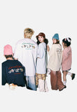 DAXUEN Oversized Back-Print Dog Graphic Tee