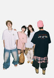 DAXUEN Oversized Back-Print Dog Graphic Tee