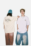 DAXUEN Oversized Back-Print Dog Graphic Tee