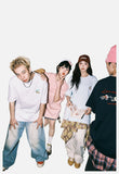 DAXUEN Oversized Back-Print Dog Graphic Tee
