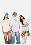 DAXUEN Oversized Back-Print Dog Graphic Tee