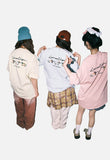 DAXUEN Oversized Back-Print Dog Graphic Tee