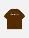 Oversized Back-Print Dog Graphic Tee