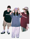 DAXUEN Oversized Geometric Logo Tee