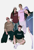 DAXUEN Oversized Geometric Logo Tee