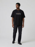 DAXUEN Leopard graphic oversized t-shirt — model photo