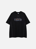DAXUEN Leopard graphic oversized t-shirt
