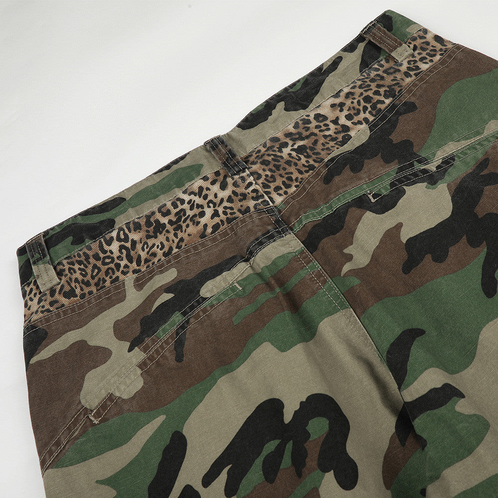 Camouflage Pattern Panel Cargo Pant
