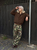 Camouflage Pattern Panel Cargo Pant