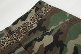 Camouflage Pattern Panel Cargo Pants