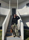 Camouflage Pattern Panel Cargo Pant
