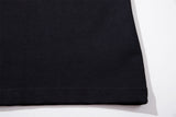 DAXUEN black oversized leopard print collar polo shirt