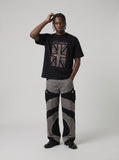 DAXUEN Leopard print crew neck t-shirt — model photo