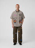DAXUEN Leopard Print Embroidered Button-up Shirt | DAXUEN — model photo