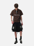 DAXUEN Leopard print short-sleeved polo shirt