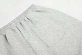 DAXUEN heather grey leopard star wide-leg sweatpants