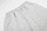 DAXUEN heather grey leopard star wide-leg sweatpants