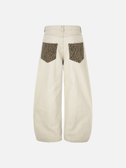 Leopard Print Wide-Leg Balloon Pants