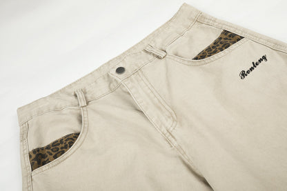 Leopard Print Wide-Leg Balloon Pants