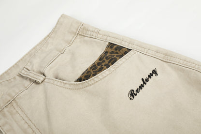 Leopard Print Wide-Leg Balloon Pants